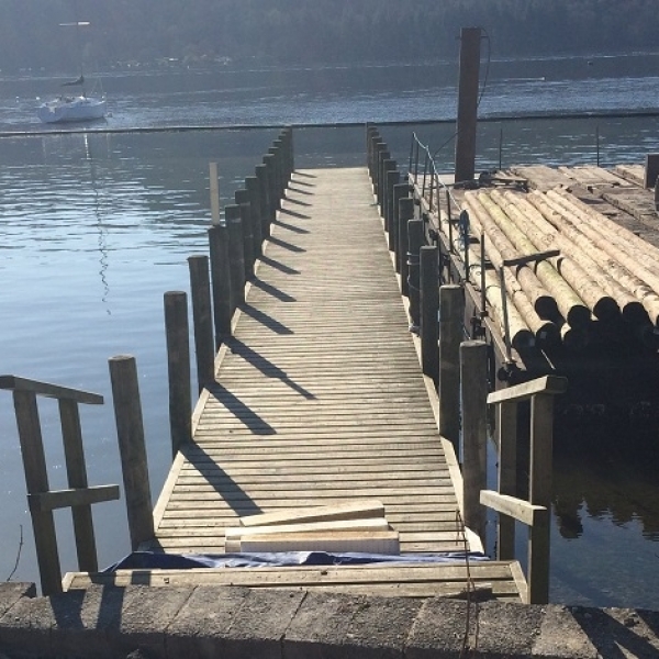 Windermere Jetty Project featuring Cloeziana timber